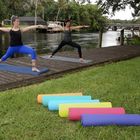 تشک رنگارنگ ضد لغزش یوگا ، تشک ورزشی ضخیم بدن سازی بدنسازی با بانداژ تامین کننده