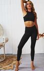 2 قطعه یوگا لباس ، تناسب اندام زنان را برای ورزش بدن سازی لباس تنظیم می کند تامین کننده